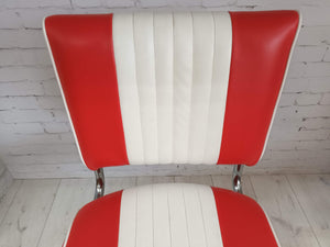 Vintage American Diner Set 4 x Chairs and Table 50's Style Breakfast Diner Retro 1980's