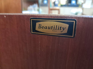 Vintage Mid Century Sideboard Cocktail Cabinet Drinks Wood Formica 1960 Beautility