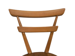 Mid Century Vintage Ercol Stacking Chairs Dining Adult Size 1950's Green Dot Blonde