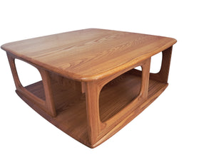 Mid Century Ercol Pandora Coffee Table Solid Elm Blonde Vintage Retro Restored 1990