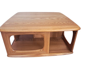 Mid Century Ercol Pandora Coffee Table Solid Elm Blonde Vintage Retro Restored 1990