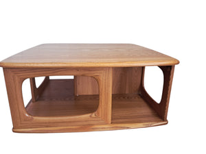 Mid Century Ercol Pandora Coffee Table Solid Elm Blonde Vintage Retro Restored 1990