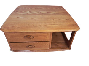 Mid Century Ercol Pandora Coffee Table Solid Elm Blonde Vintage Retro Restored 1990