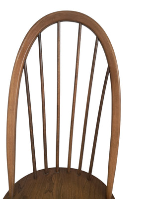 Vintage Ercol Windsor Quaker Dining Chairs x 2 -  Elm Mid Century Chairs + Seat Cushions