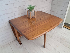 Mid Century Vintage Ercol Fold Up Coffee Table Drop Leaf Side Table 1970's