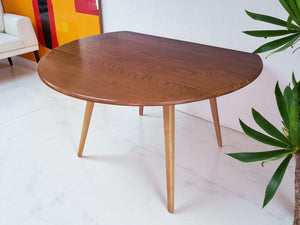 Mid Century Blonde Ercol Plank Dining Table Drop Leaf Drop Flap Vintage Elm Restored 1960's