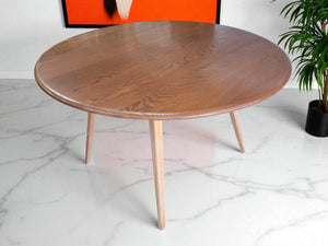 Mid Century Blonde Ercol Plank Dining Table Drop Leaf Drop Flap Vintage Elm Restored 1960's