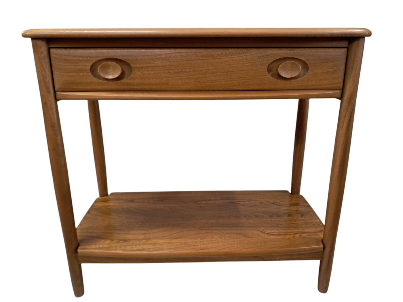 Mid Century Ercol Windsor Console Hall Table Solid Ash Vintage Retro R ...