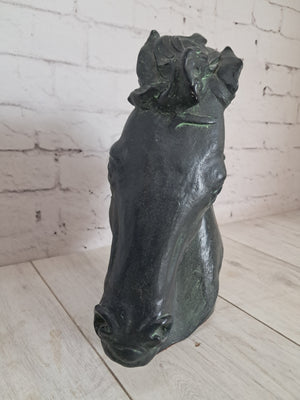 Vintage LARGE Horse Head Sculpture Flaming Mane Austin Productions 1978