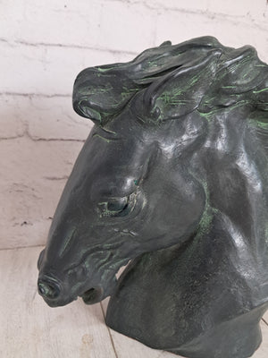 Vintage LARGE Horse Head Sculpture Flaming Mane Austin Productions 1978