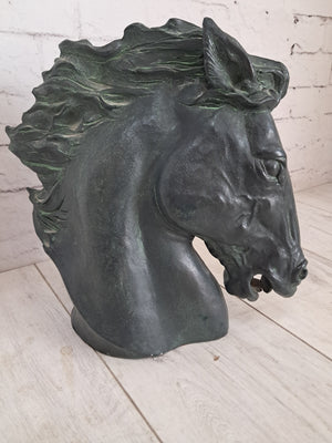 Vintage LARGE Horse Head Sculpture Flaming Mane Austin Productions 1978