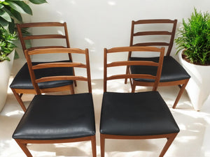 Mid Century Vintage Dining Table McIntosh & 4 Chairs  Retro Extending Teak 1970 Dining Set