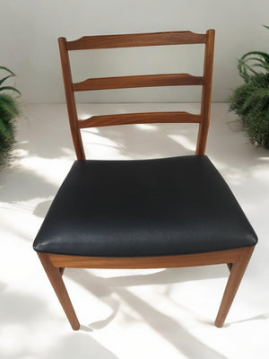 Mid Century Vintage McIntosh Dining Chairs Retro Teak Chairs x 4 VGC