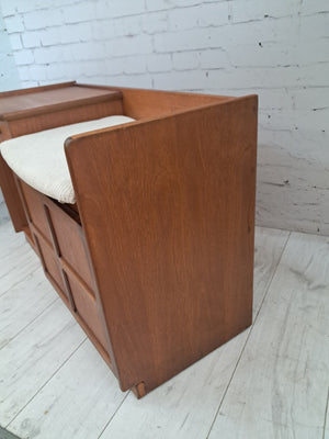 Mid Century Nathan Hall Bench | Hall Seat | Telephone Table Vintage 1970