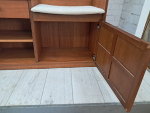 Mid Century Nathan Hall Bench | Hall Seat | Telephone Table Vintage 1970
