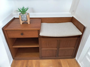 Mid Century Nathan Hall Bench | Hall Seat | Telephone Table Vintage 1970