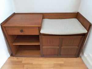 Mid Century Nathan Hall Bench | Hall Seat | Telephone Table Vintage 1970