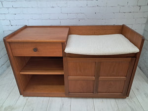 Mid Century Nathan Hall Bench | Hall Seat | Telephone Table Vintage 1970