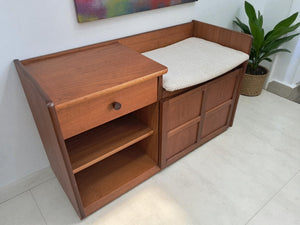 Mid Century Nathan Hall Bench | Hall Seat | Telephone Table Vintage 1970