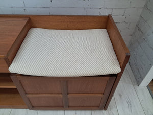 Mid Century Nathan Hall Bench | Hall Seat | Telephone Table Vintage 1970