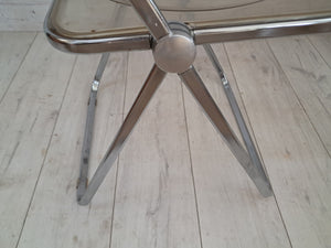 Mid Century Modern Vintage Plia Folding Chairs x 4 – Italian Design by Giancarlo Piretti 1960's
