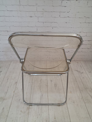 Mid Century Modern Vintage Plia Folding Chairs x 4 – Italian Design by Giancarlo Piretti 1960's