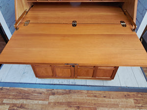 Mid Century Nathan Writing Bureau Desk Home Office Laptop Work Station 1980's