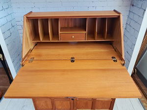 Mid Century Nathan Writing Bureau Desk Home Office Laptop Work Station 1980's
