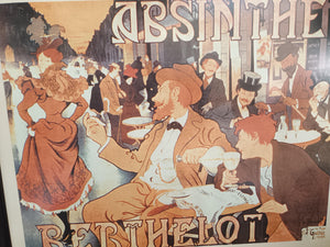 Vintage Advertising Poster Drinks Absinthe Berthelot Wall Art Nouveau Henri Thiriet