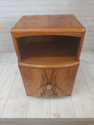 Art Deco Vintage Bedside Cabinets Bedside Tables Walnut Mid Century Utility Furniture 1930