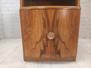 Art Deco Vintage Bedside Cabinets Bedside Tables Walnut Mid Century Utility Furniture 1930