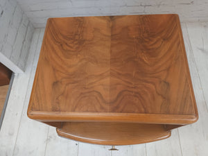 Art Deco Vintage Bedside Cabinets Bedside Tables Walnut Mid Century Utility Furniture 1930