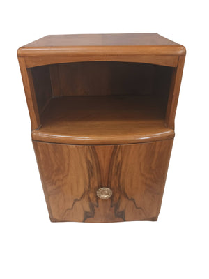 Art Deco Vintage Bedside Cabinets Bedside Tables Walnut Mid Century Utility Furniture 1930