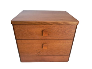 Mid Century Vintage Bedside Tables Stag Cantata Chest Drawers Retro Restored