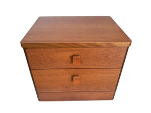 Mid Century Vintage Bedside Tables Stag Cantata Chest Drawers Retro Restored