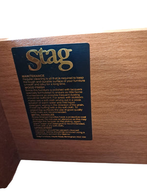 Mid Century Vintage Bedside Tables Stag Cantata Chest Drawers Retro Restored
