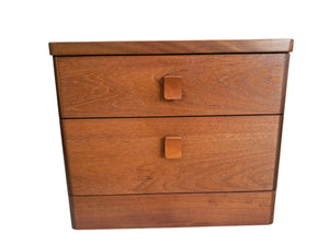 Mid Century Vintage Bedside Tables Stag Cantata Chest Drawers Retro Restored