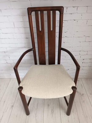 Vintage Danish Dining Chairs Rosewood 6 x Reupholstered Boltinge Stolefabrik