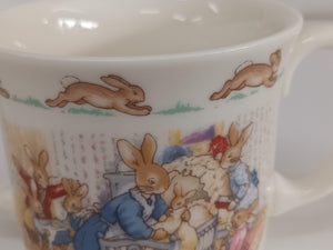 Vintage Bunnykins Christening Mug Royal Doulton 1994 Baby Christening Gift + Box