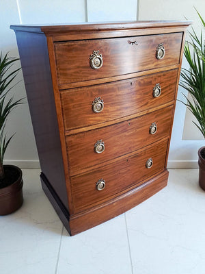 Antique Waring & Gillow Mahogany Chest of Drawers Restored 1910