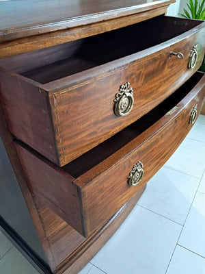 Antique Waring & Gillow Mahogany Chest of Drawers Restored 1910