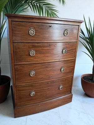 Antique Waring & Gillow Mahogany Chest of Drawers Restored 1910
