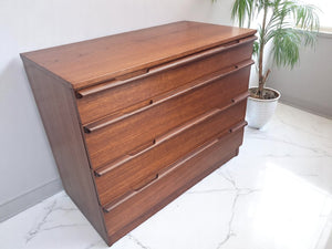 Mid Century Pair Avalon Chest of Drawers 4 Drawer Vintage Retro Teak Bedroom Unit 1960