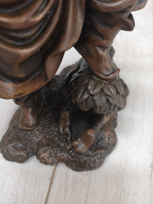 Antique Vintage Chinese Bronze Figure LARGE  Zhong Kui Fenshui Deity 1970's
