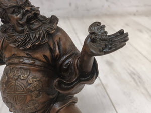 Antique Vintage Chinese Bronze Figure LARGE  Zhong Kui Fenshui Deity 1970's