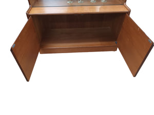 Mid Century Vintage Cocktail Drinks Cabinet Display Unit Teak Retro 1960 Tunridge Of London