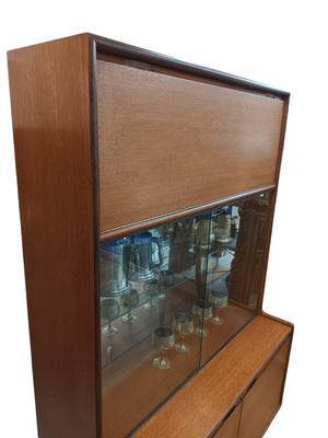 Mid Century Vintage Cocktail Drinks Cabinet Display Unit Teak Retro 1960 Tunridge Of London