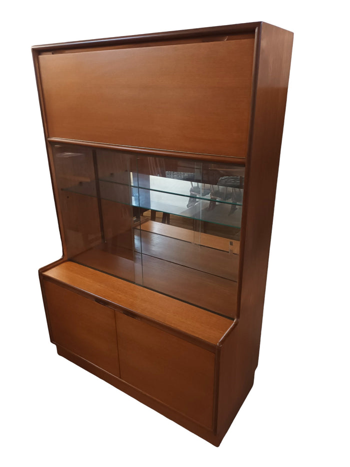 Mid Century Vintage Cocktail Drinks Cabinet Display Unit Teak Retro 1960 Tunridge Of London