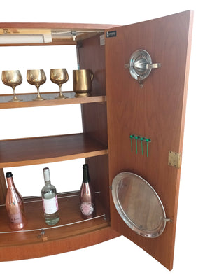 Mid Century Cocktail Cabinet  Drinks Bar Cabinet Metamorphic Tunridge Vintage 1960 Restored