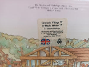 David Winter Cottage Cotswold Village Cottage  + Box + COA Vintage English Village Collection 1982